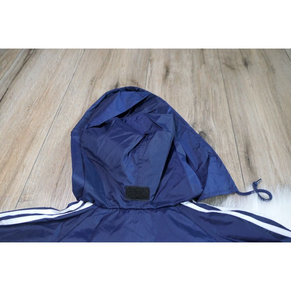 NWT Vintage 90s ADIDAS Jefferson Soccer Men's XL Nylon Full Zip Jacket w/ Hood - Picture 11 of 11